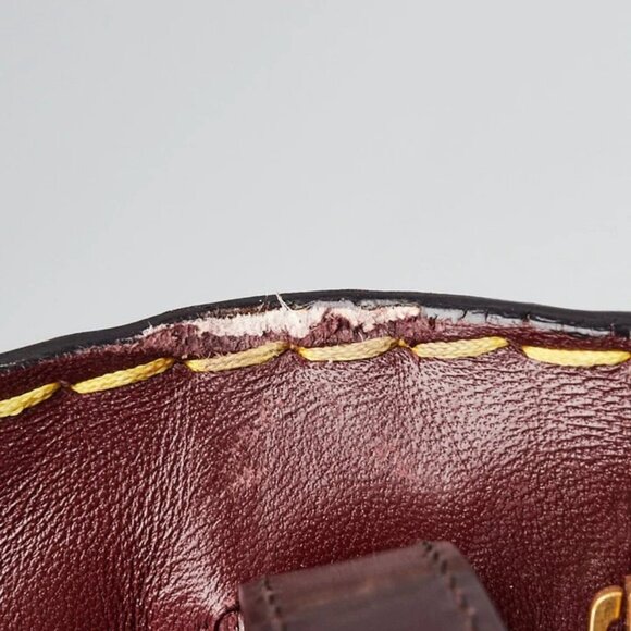 Celine Brown Patent Leather Medium Classic Box Flap Bag - Picture 6 of 12